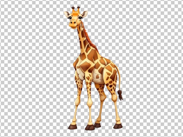 PSD desenho animado de girafa 3d