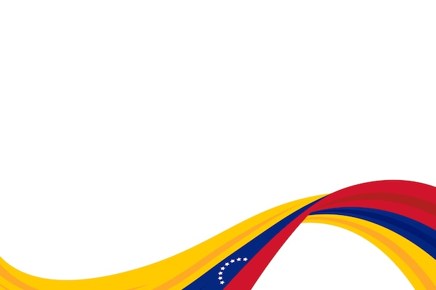 PSD desenho da bandeira da venezuela isolado