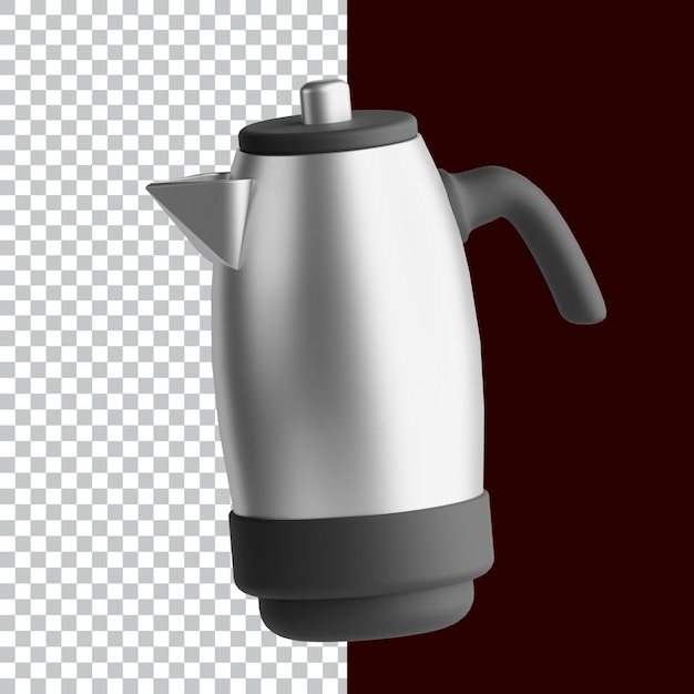 Desenho de ativos de renderização de ícone de café 3d ilustração de ícone 3d