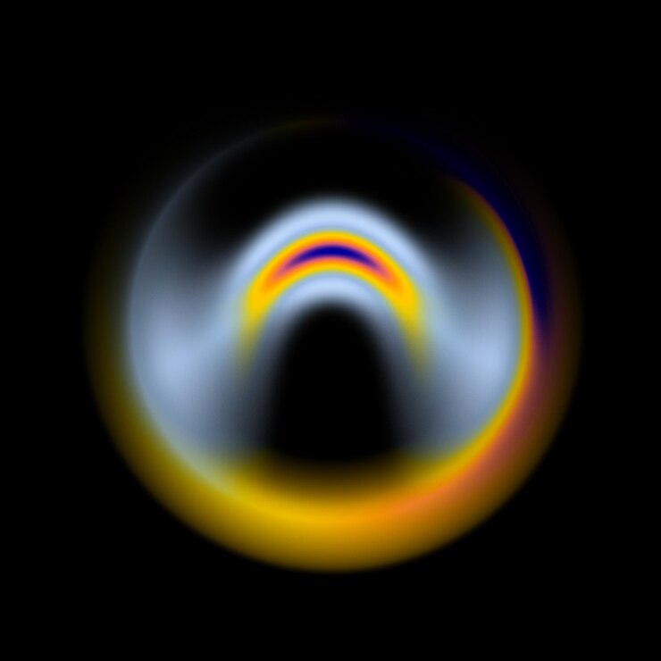 PSD desenho de aura circular abstract