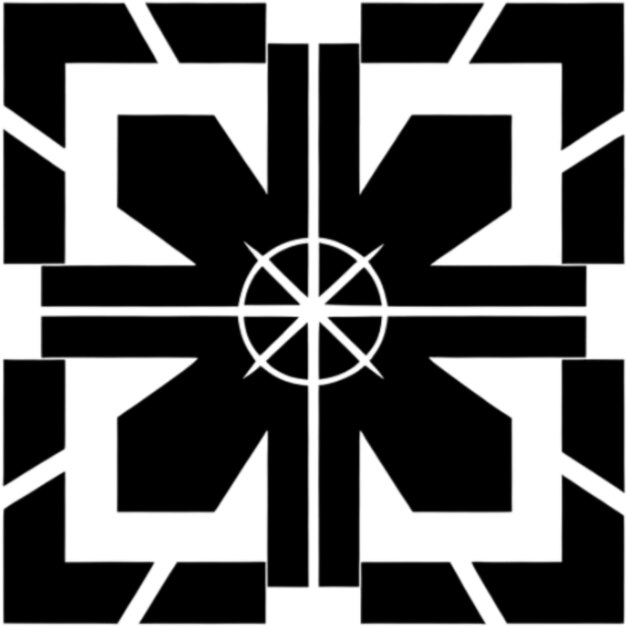 PSD desenho de cruz em cor preta e branca aigenerado