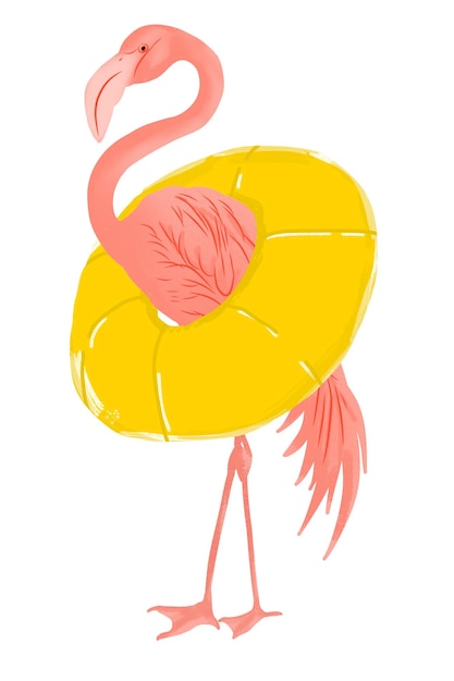desenho de flamingo