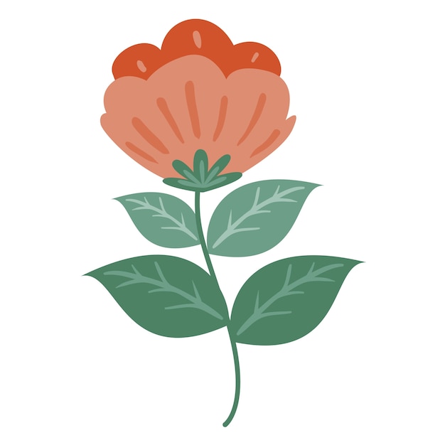 Desenho de flores desenhado à mão