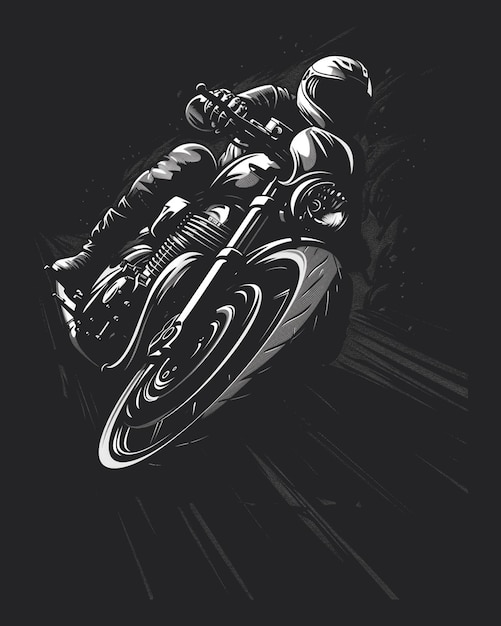 PSD desenho de fundo de cartaz de ilustração de motocicleta