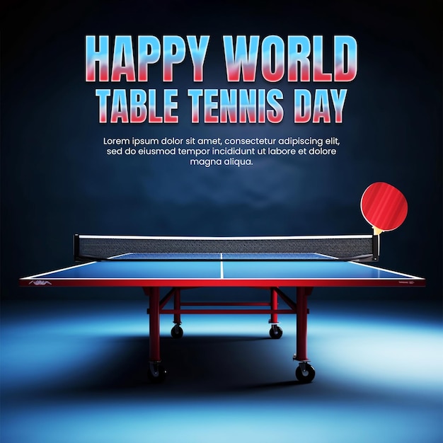 Desenho de fundo do dia mundial do tênis de mesa
