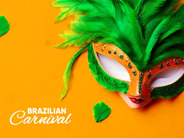 PSD desenho de glamour do carnaval de veneza com fundo preto