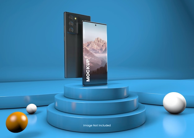 Desenho de maquete de smartphone em tela cheia
