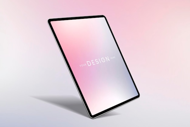 Desenho de maquete de tela de tablet digital