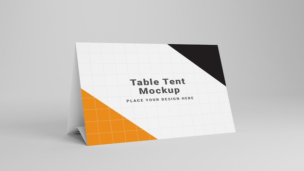 Desenho de maquete de tenda para marca e publicidade