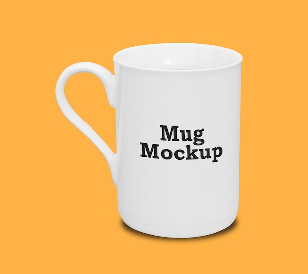 Desenho de mockup de xícara branca