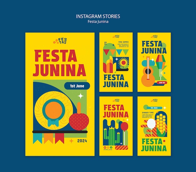 Desenho de modelo de Festa Junina