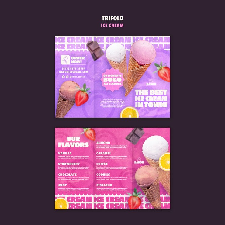 PSD desenho de modelo de gelado
