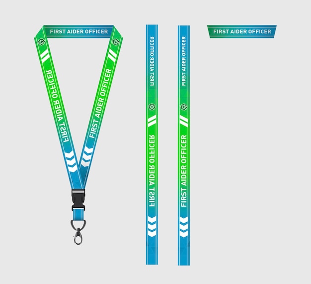 Desenho de modelo de modelo de Lanyard