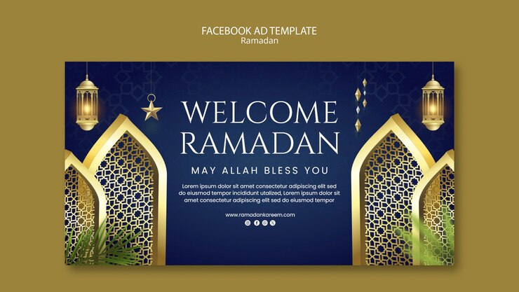 PSD desenho de modelo de ramadan