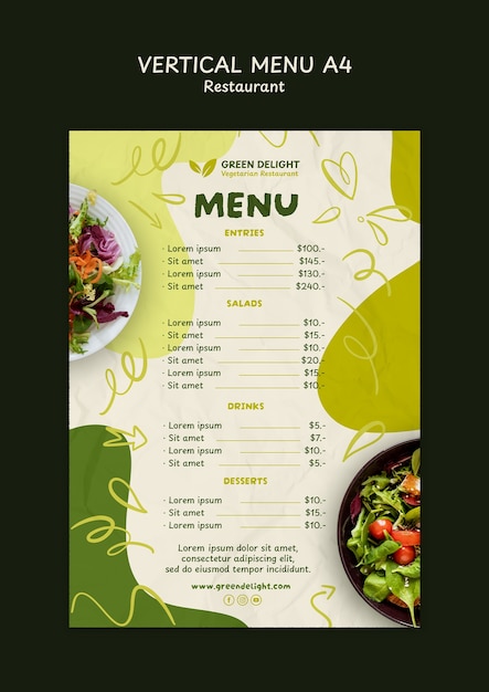 Desenho de modelo de restaurante