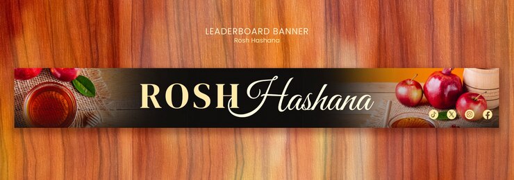 PSD desenho de modelo de rosh hashanah