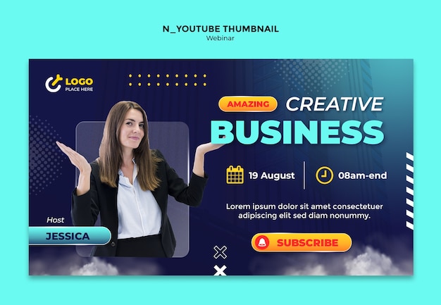 Desenho de modelo de webinar