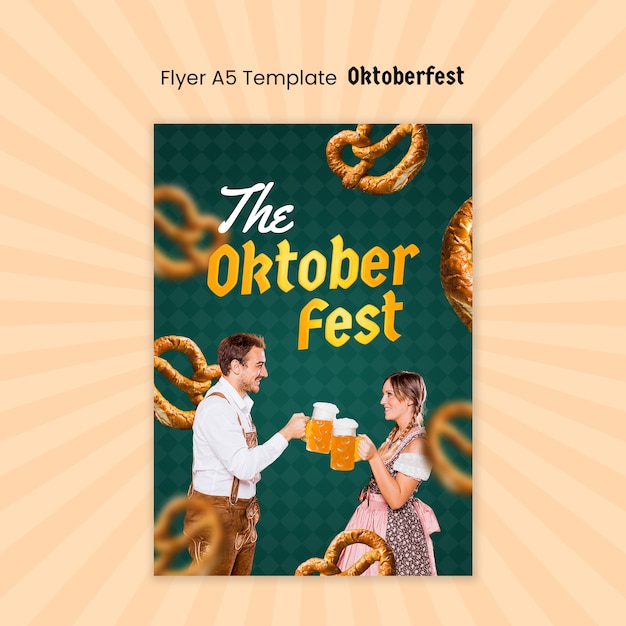 Desenho de modelo do Oktoberfest