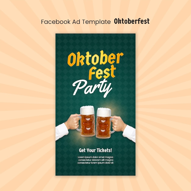 Desenho de modelo do Oktoberfest