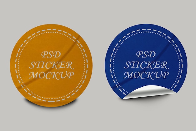 Desenho de modelo PSD de adesivo 71