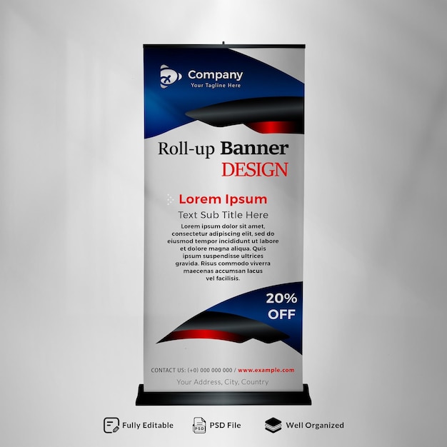 Desenho de modelo vertical de banner para folheto de negócios de brochura