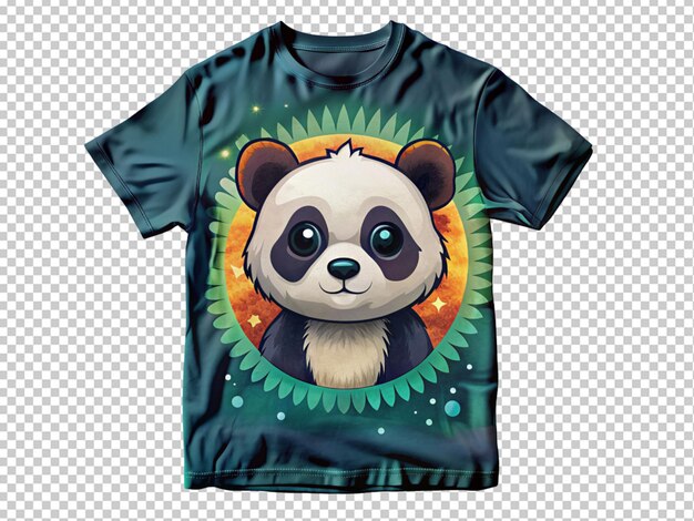 Desenho de panda na camiseta