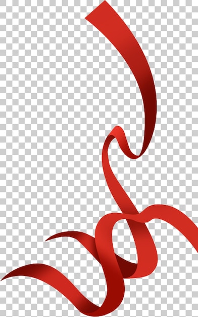 Desenho de Red Ribbon Swirl