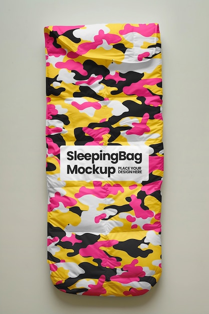 PSD desenho de saco de dormir para crianças