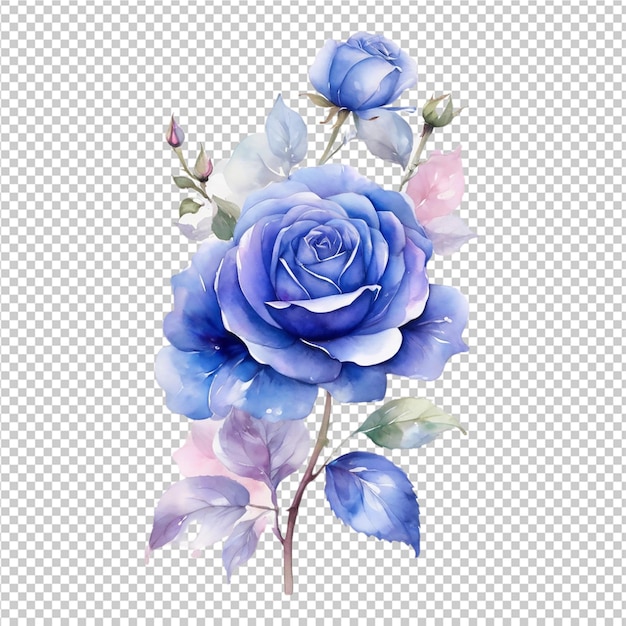 PSD desenho de uma flor de rosa