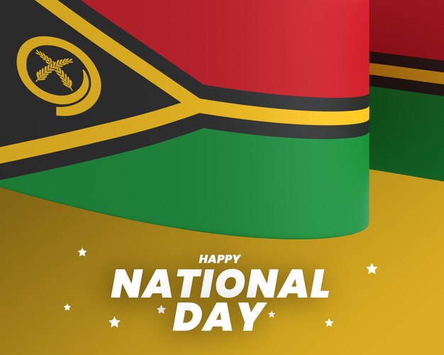 Desenho do elemento da bandeira de Vanuatu bandeira nacional do dia da independência psd