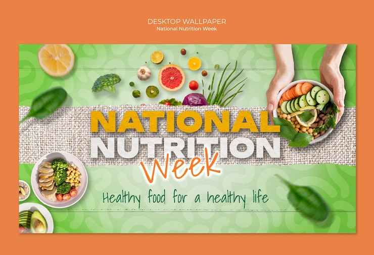 PSD desenho do modelo da semana nacional da nutrição