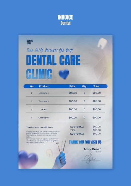 Desenho do modelo dentário