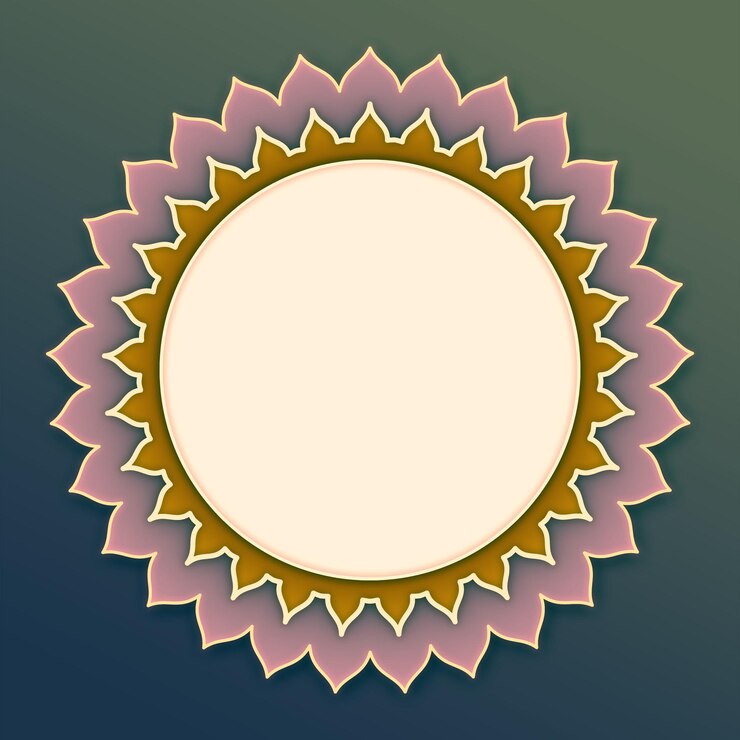 PSD desenho elegante de mandala com padrões florais e geométricos