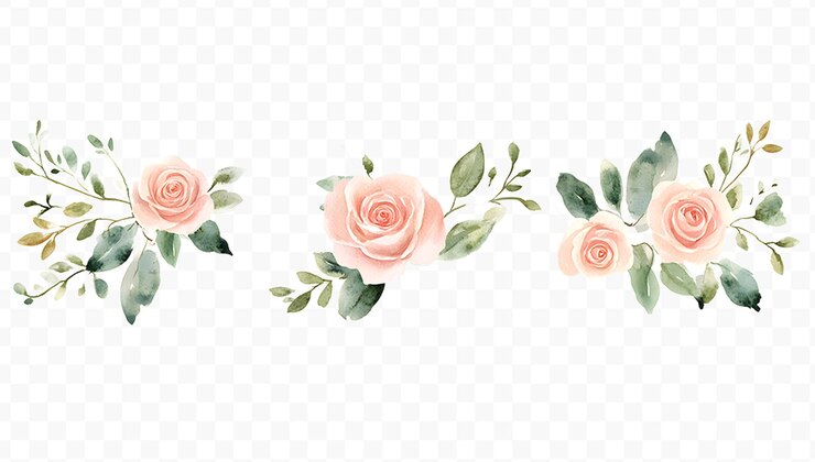 PSD desenho floral png transparente