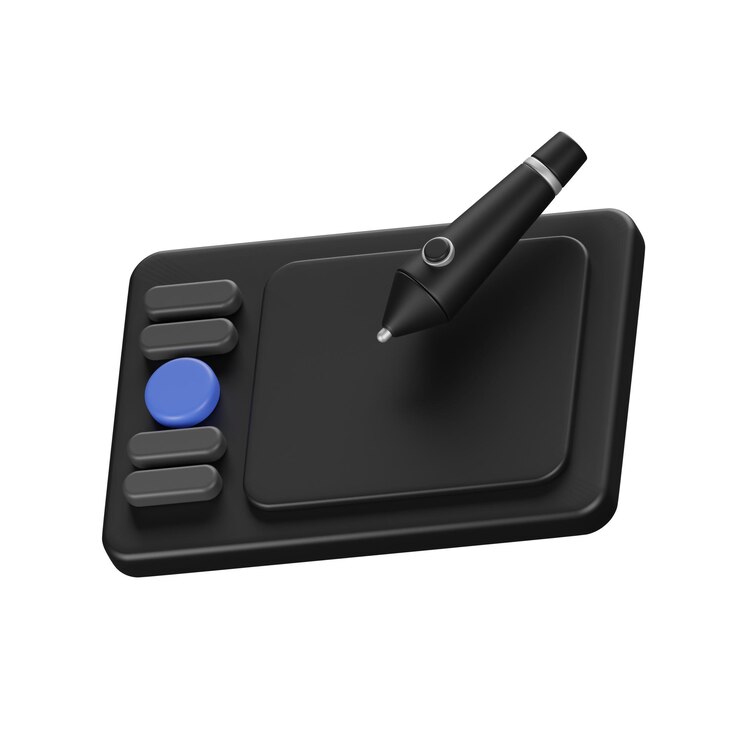 PSD desenho ícone de tablet isolado ilustração de renderização 3d