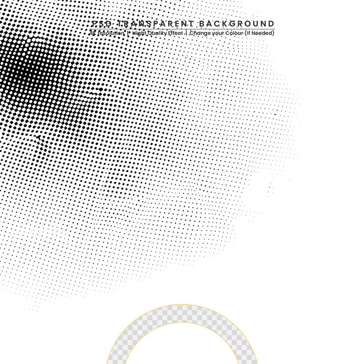 PSD desenho plano em preto e branco em meio tom em fundo transparente