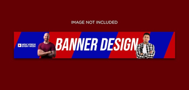 Desenho profissional de capa de banner do YouTube