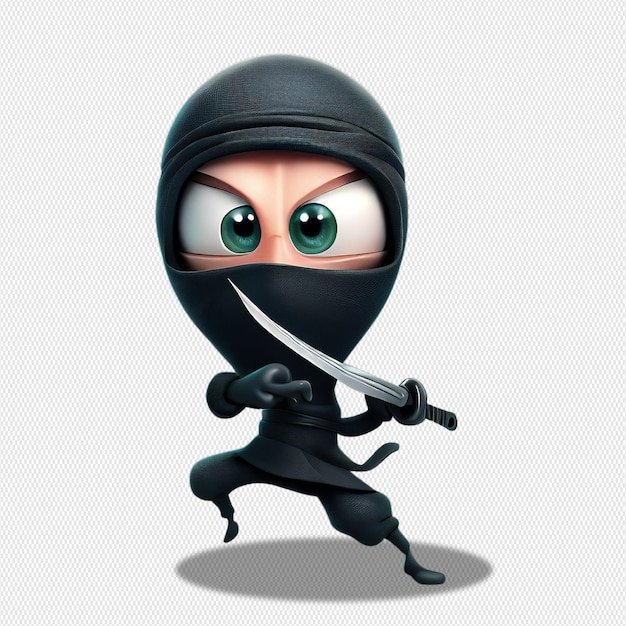 PSD desenhos animados ninja