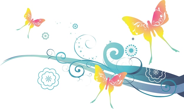 Desenhos florais psd