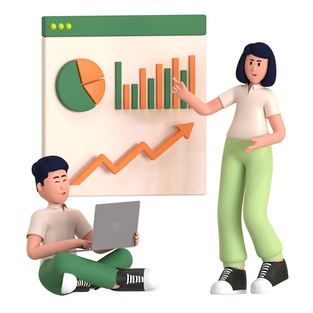 Desenvolvimento criativo de site de análise de dados 3D