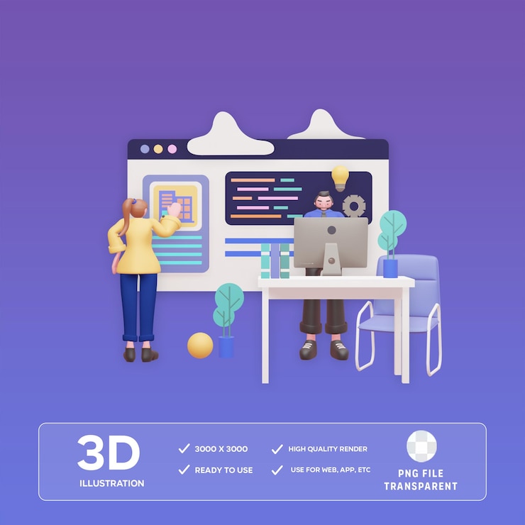 PSD desenvolvimento de produtos psd ilustração 3d