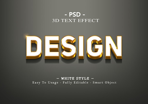 design 3d text effect