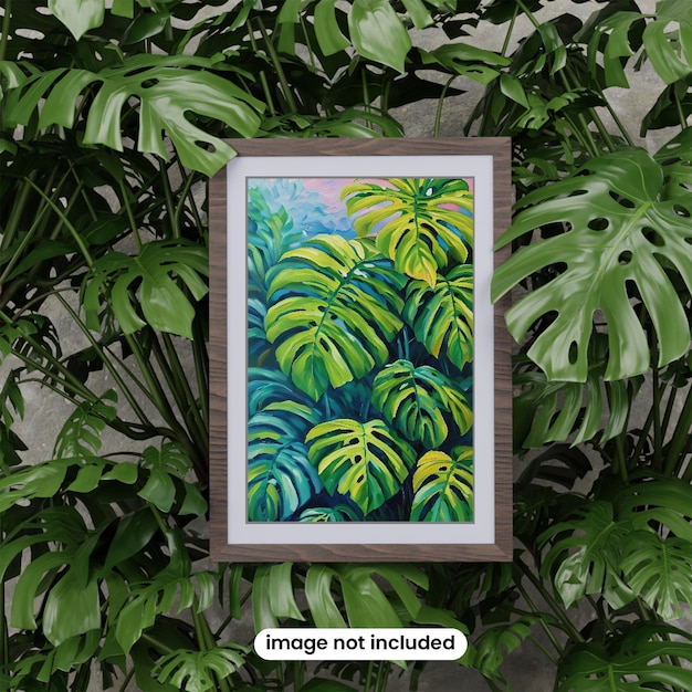 Design ao ar livre com molduras de maquete