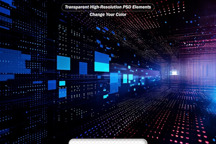 PSD design d'arrière-plan de style haute technologie