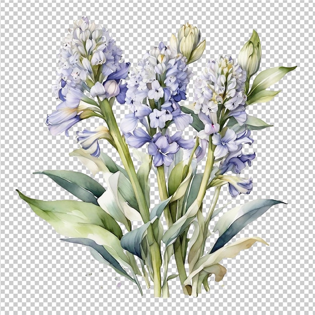 Design De Bouquet De Fleurs à L'aquarelle