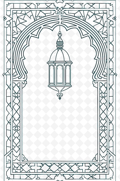 PSD design de cadre cnc outline art pour le format png svg vectoriel parfait pour le décor et les projets créatifs