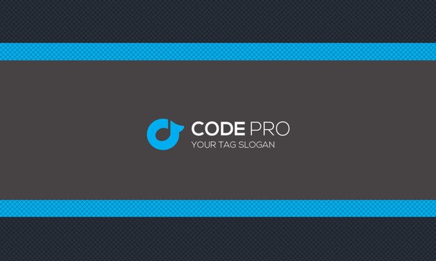 Design de carte de visite moderne Code Pro
