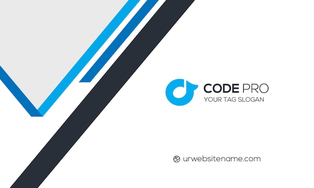 Design de carte de visite moderne pour Code Pro