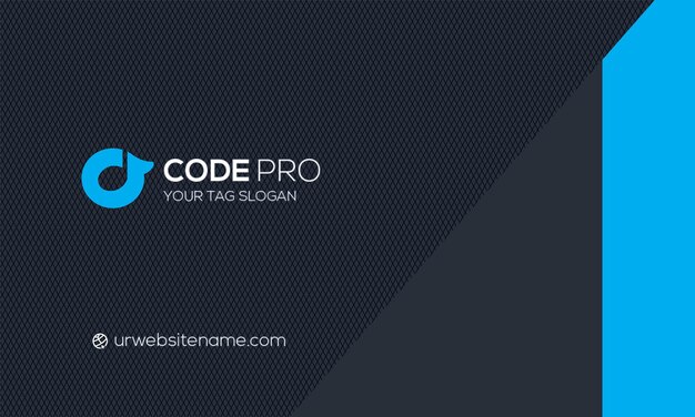 Design de carte de visite moderne pour Code Pro