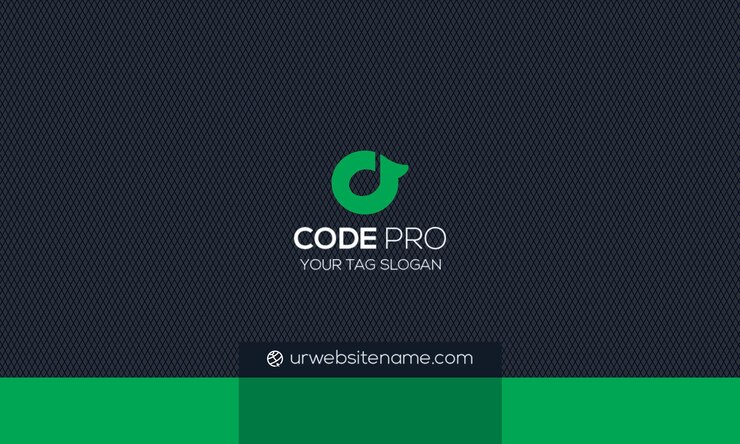 PSD design de carte de visite moderne pour la société code pro